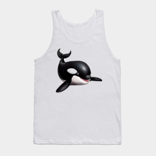 Cute Orca Drawing Tank Top